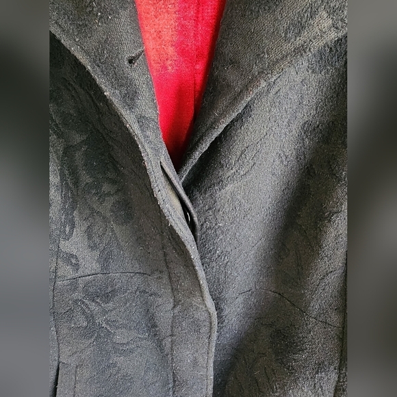 Cleo black wool blend classic coat ladies size large - Picture 5 of 10